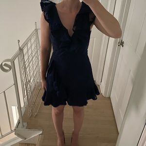 BB Dakota Blue Lace Dress